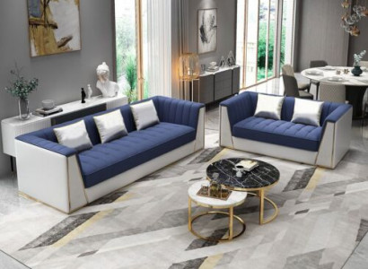 Sofagarnitur 3 2 Sëtzer Couch Sofa Polster Garnitur Couch Set Stoff Textil